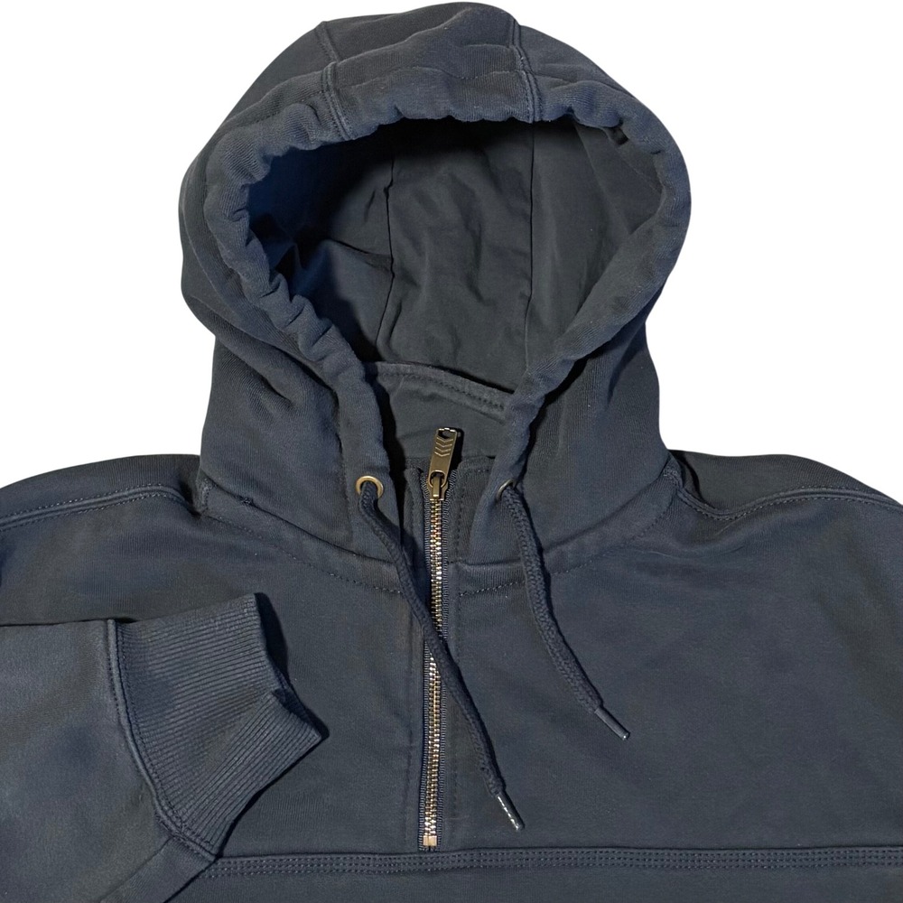 Carhartt Hoodie Men XL Navy Rain Defender Quarter Zip Sweatshirt TS0617-M